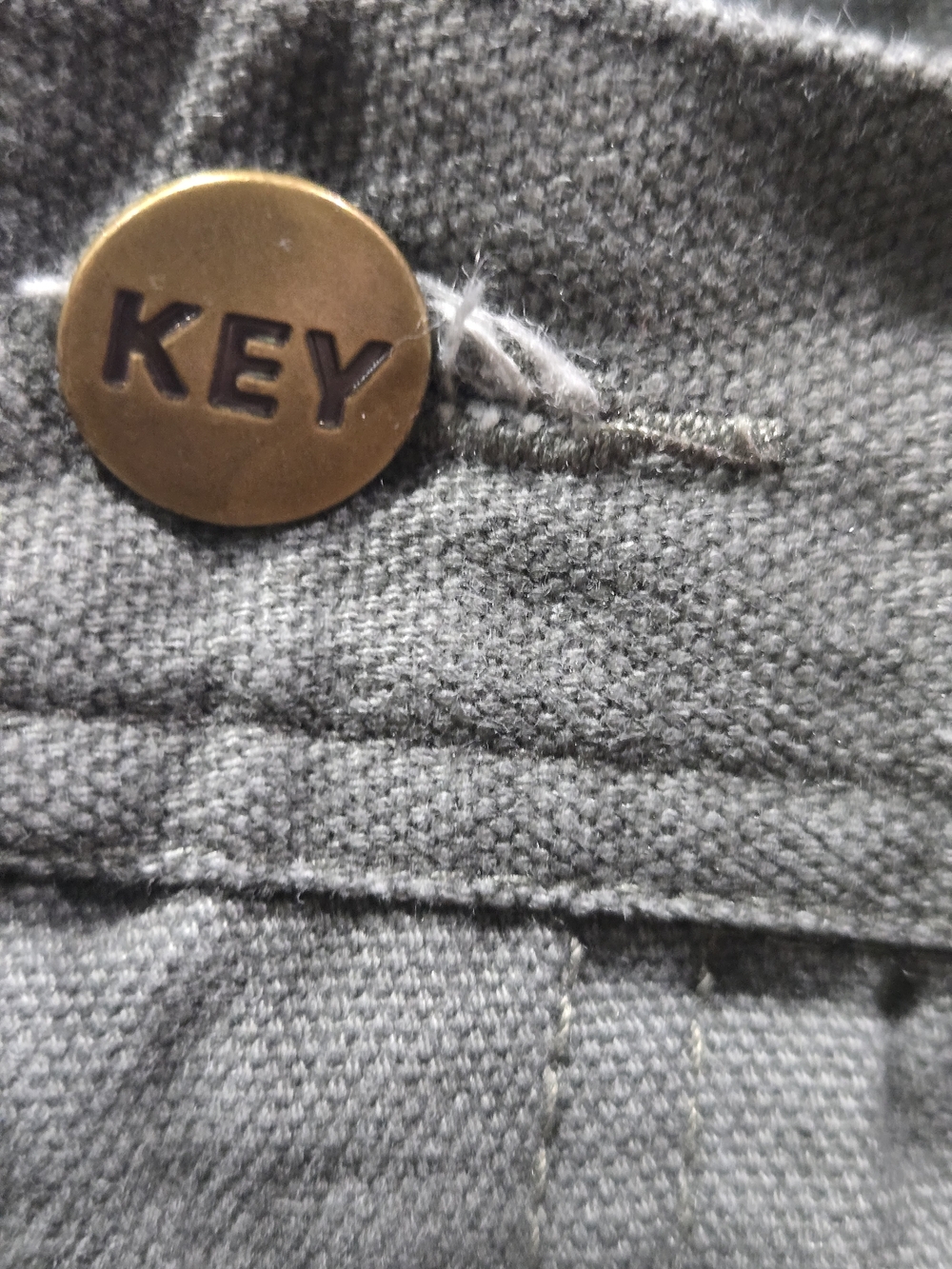 Men's Key Gray Utility Work Pants - Picture 4 of 6